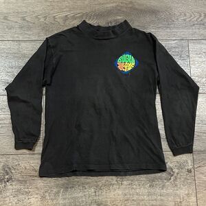 Vintage 90s Bugle Boy Think Global Act Local Spellout Long Sleeve Shirt Large